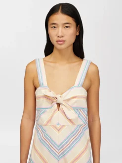 Vêtements-Chloé Robe Bain De Soleil Midi Multicolor Pink 1