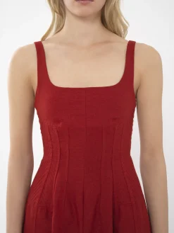 Robes-Chloé Robe Bain De Soleil Midi Peppery Red