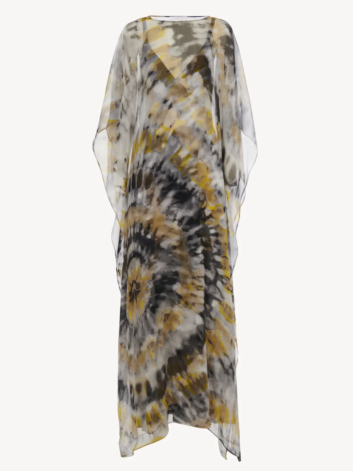 Robes-Chloé Robe Caftan Maxi Multicolor Grey