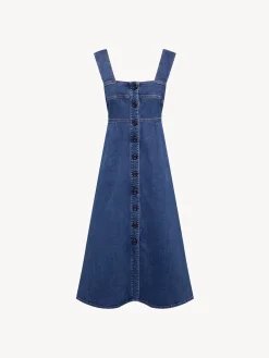 Vêtements-Chloé Robe Chasuble Truly Navy