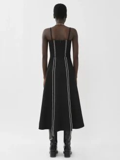 Robes-Chloé Robe Chasuble Corset Noir
