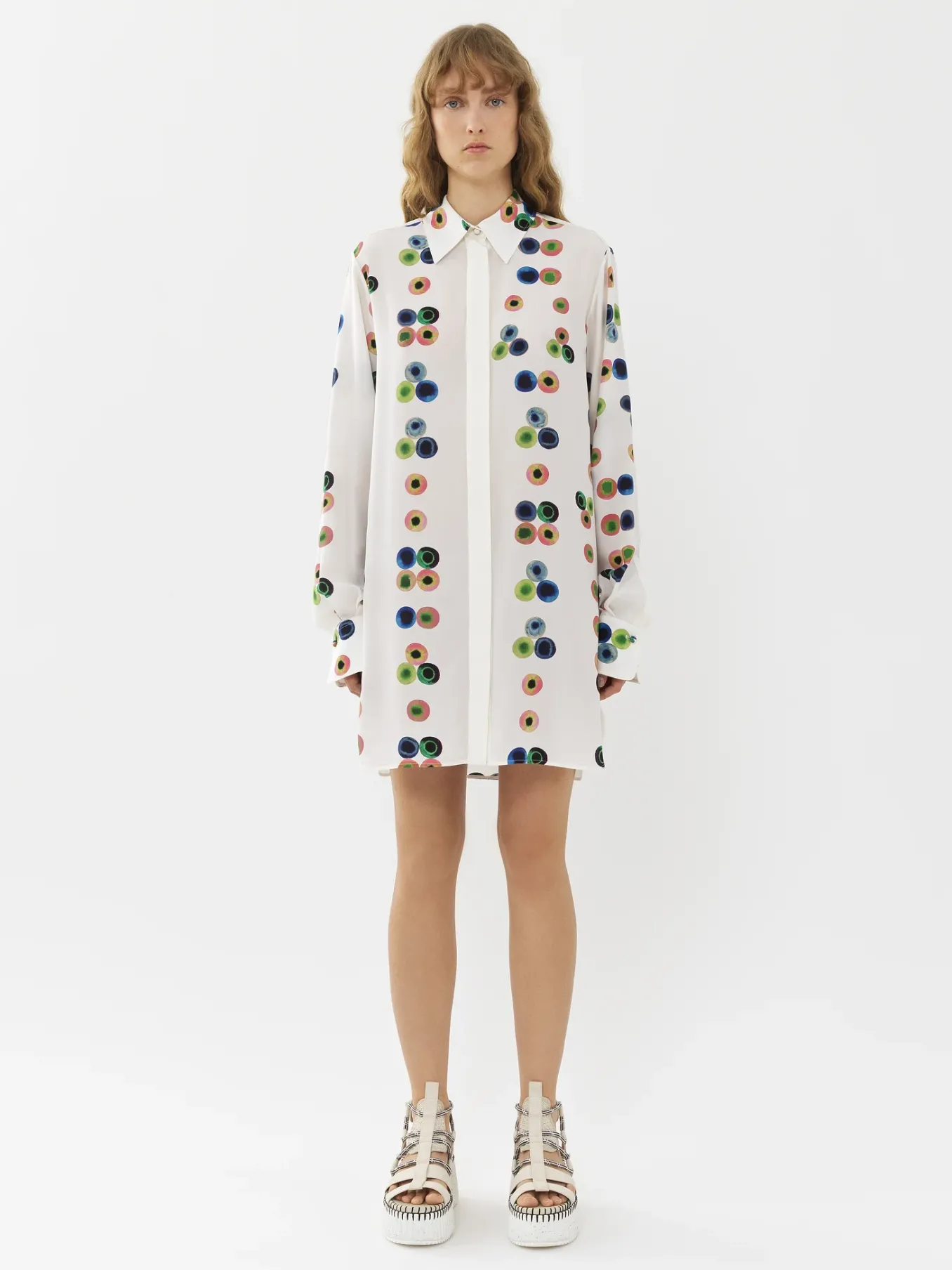 Robes-Chloé Robe Chemise Ample Multicolor 1