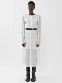 Robes-Chloé Robe Chemise Longue Blanc