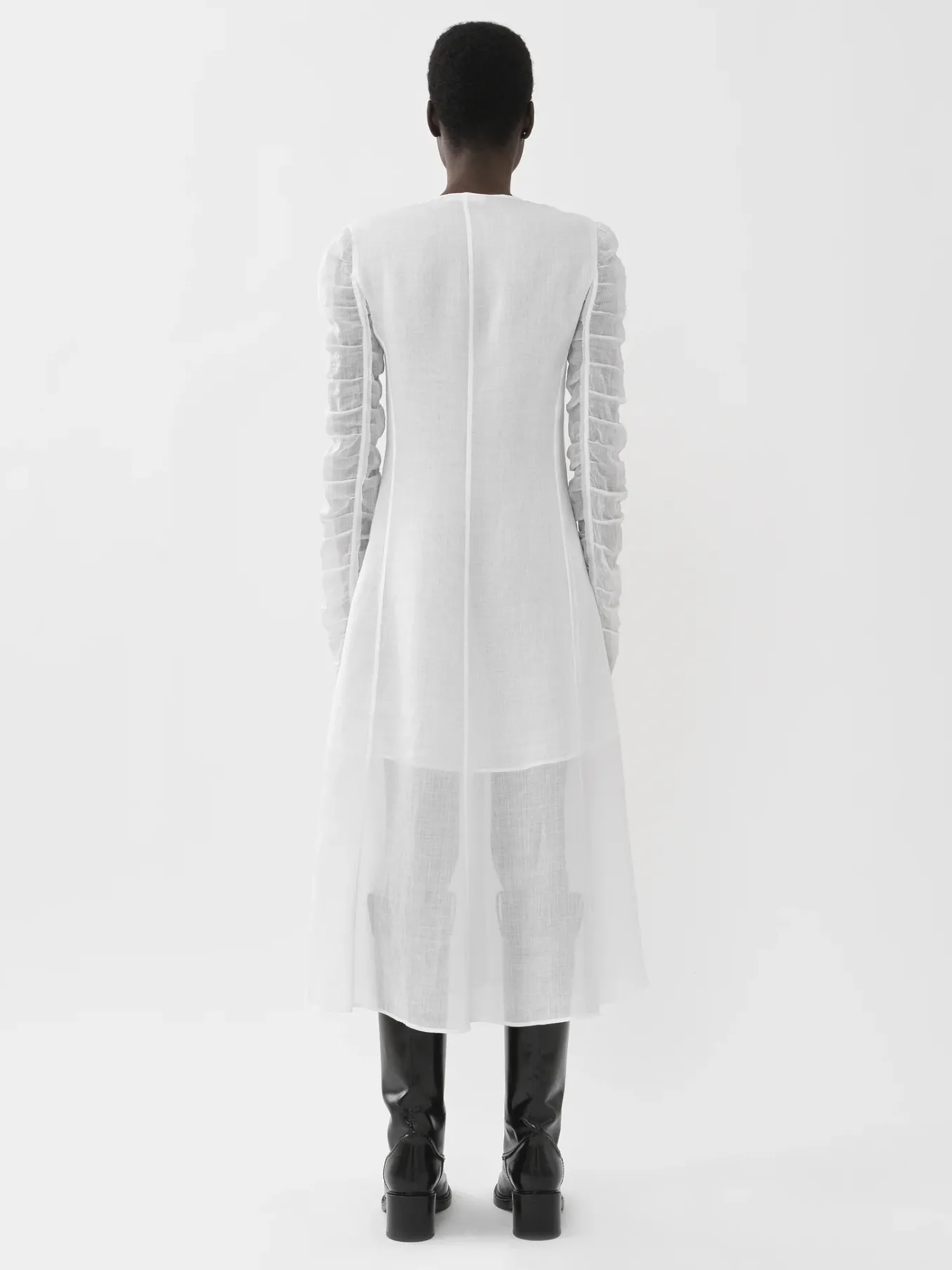 Robes-Chloé Robe Chemise Longue Blanc