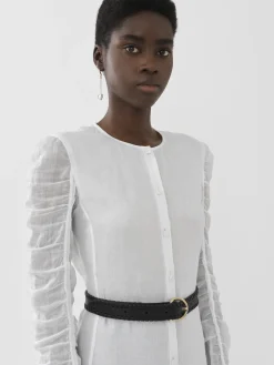 Robes-Chloé Robe Chemise Longue Blanc
