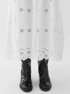 Robes-Chloé Robe Chemise Longue Corset Blanc
