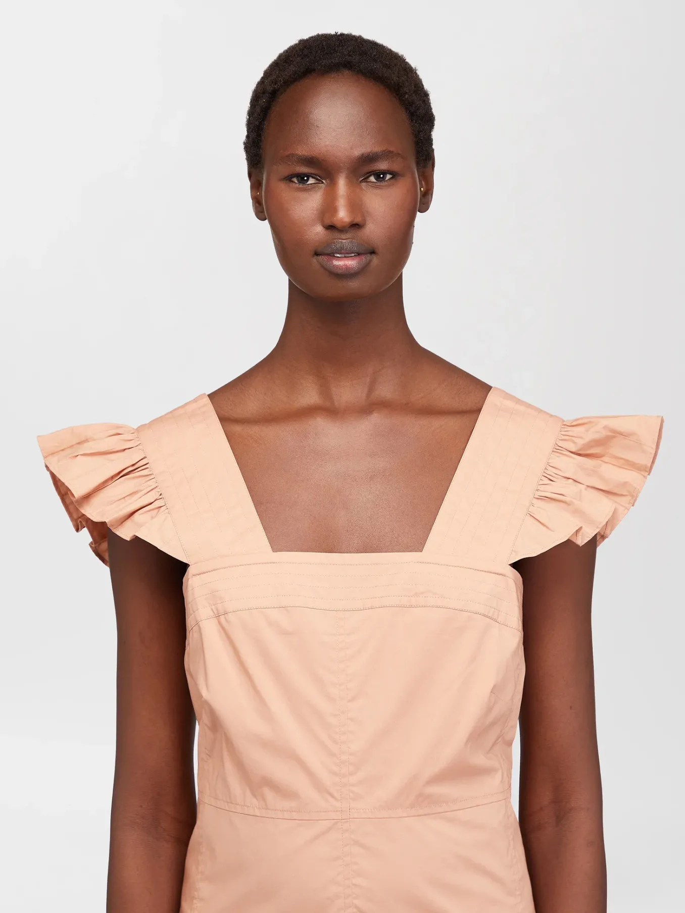 Vêtements-Chloé Robe Courte Chasuble Dusty Coral