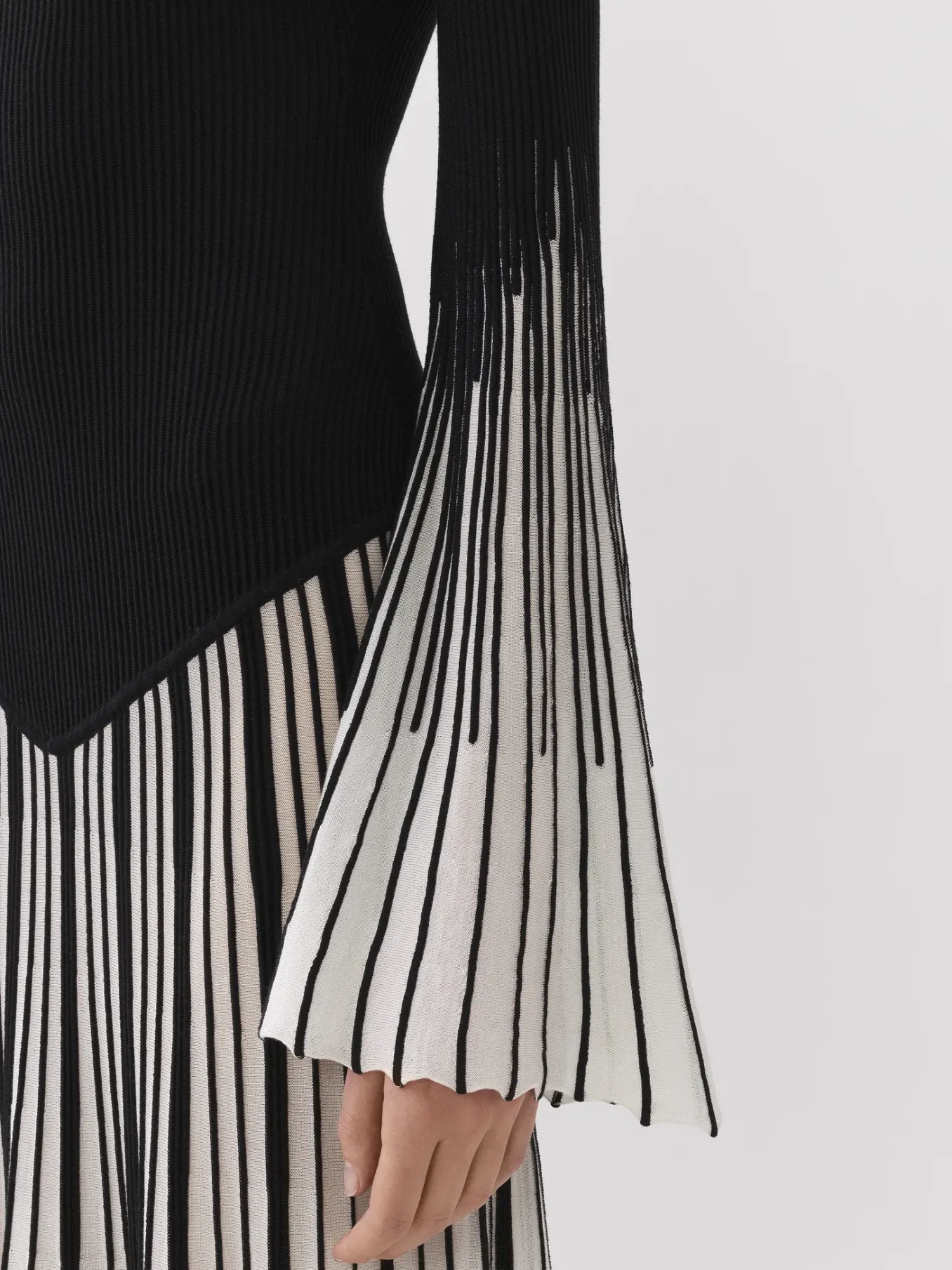 Robes-Chloé Robe Longue Evasee Noir