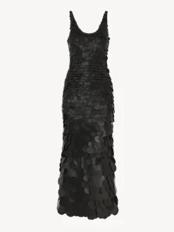 Robes-Chloé Robe Longue Sans Manches Noir