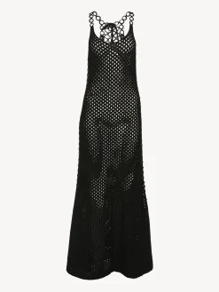 Robes-Chloé Robe Longue Sans Manches Noir