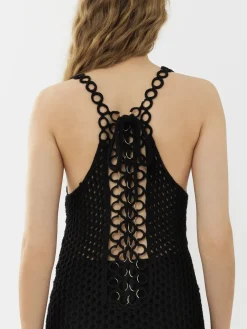 Robes-Chloé Robe Longue Sans Manches Noir