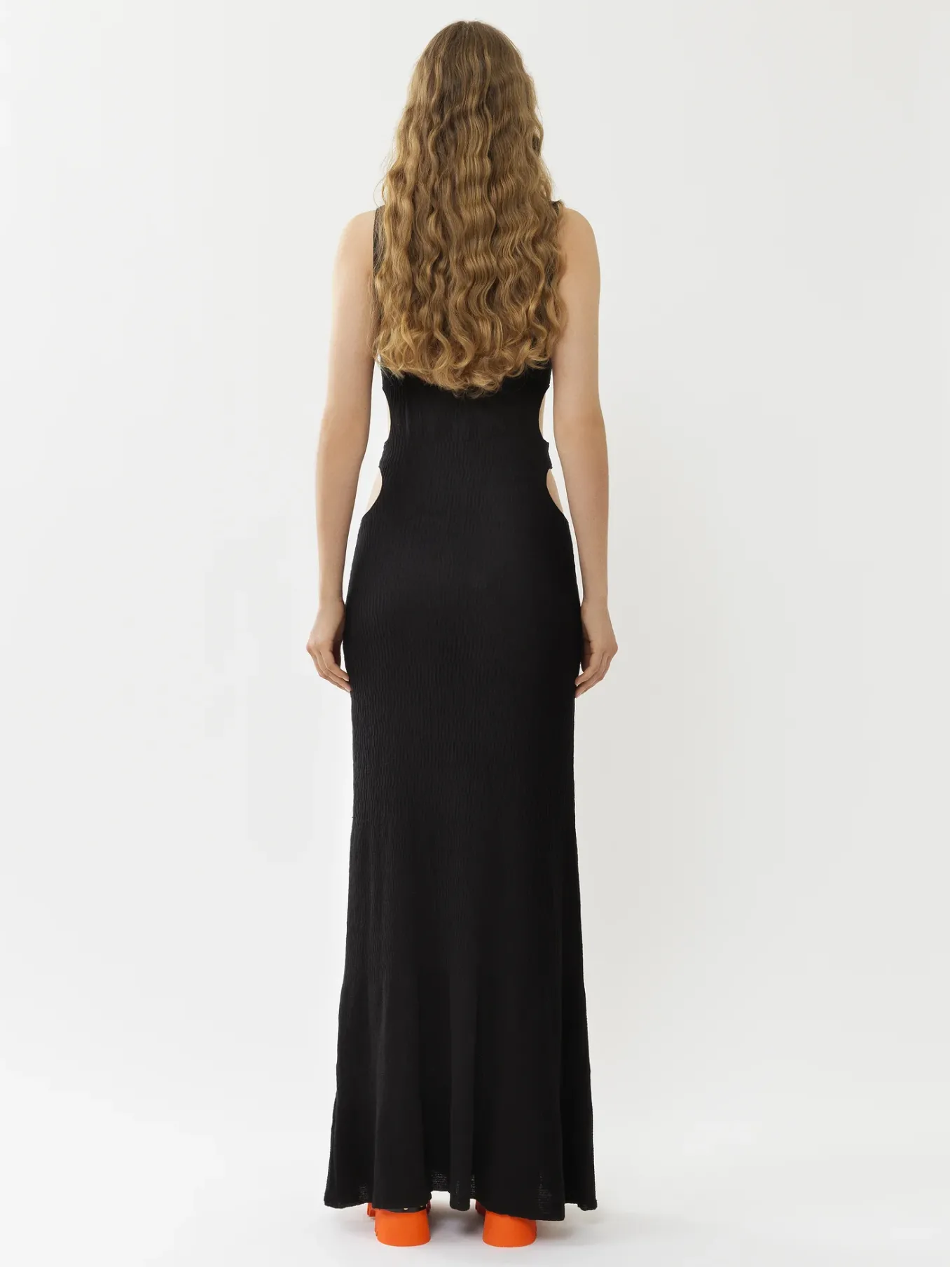 Robes-Chloé Robe Longue Sans Manches Noir