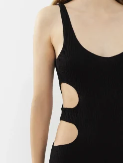 Robes-Chloé Robe Longue Sans Manches Noir