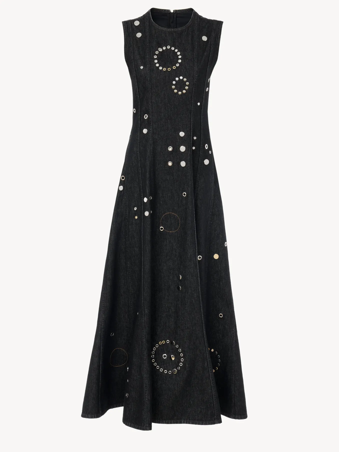 Robes-Chloé Robe Longue Sans Manches Noir