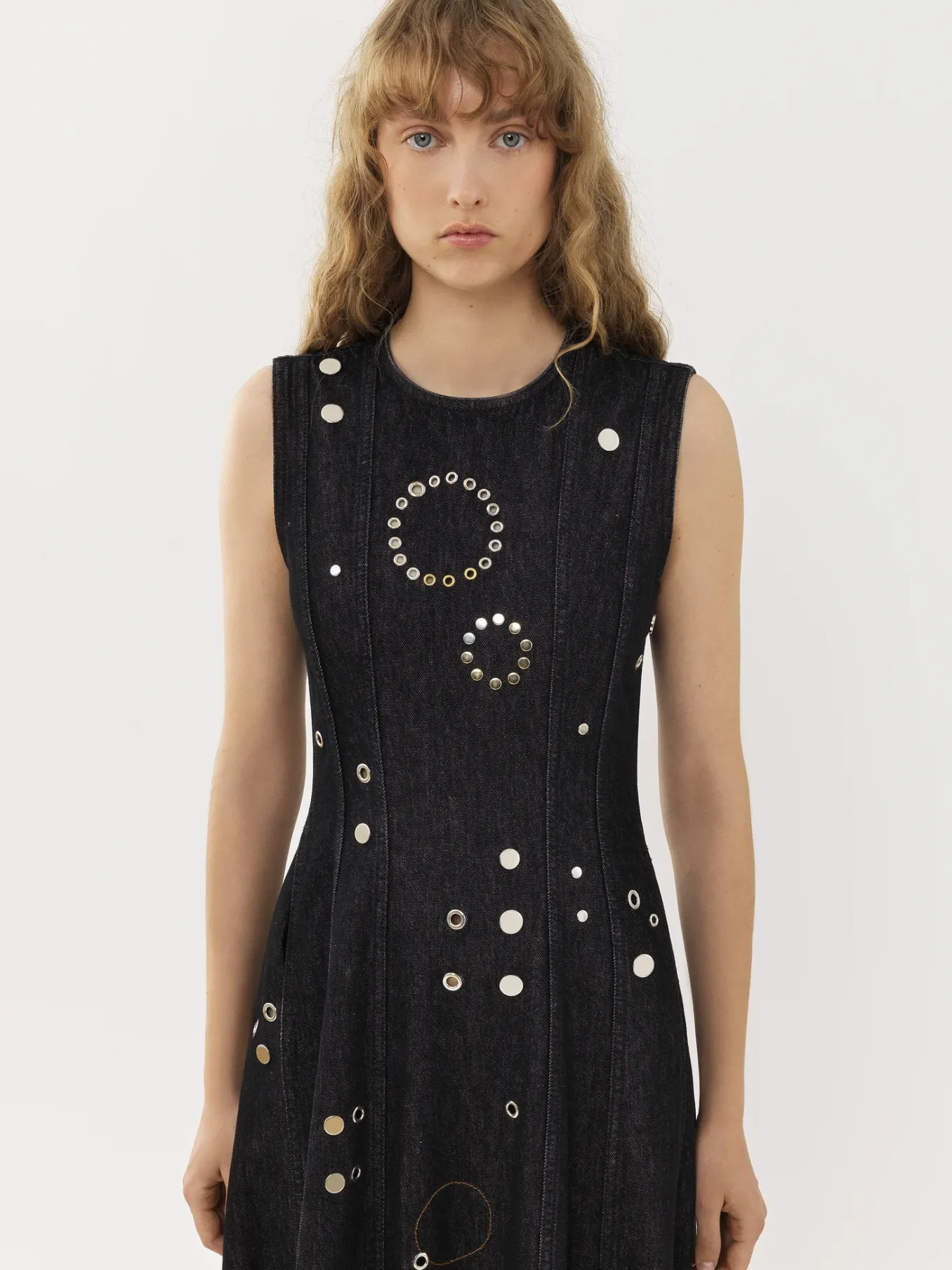 Robes-Chloé Robe Longue Sans Manches Noir