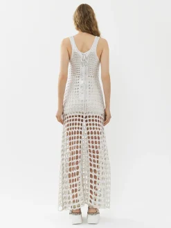 Robes-Chloé Robe Maxi Sans Manches Silver Grey