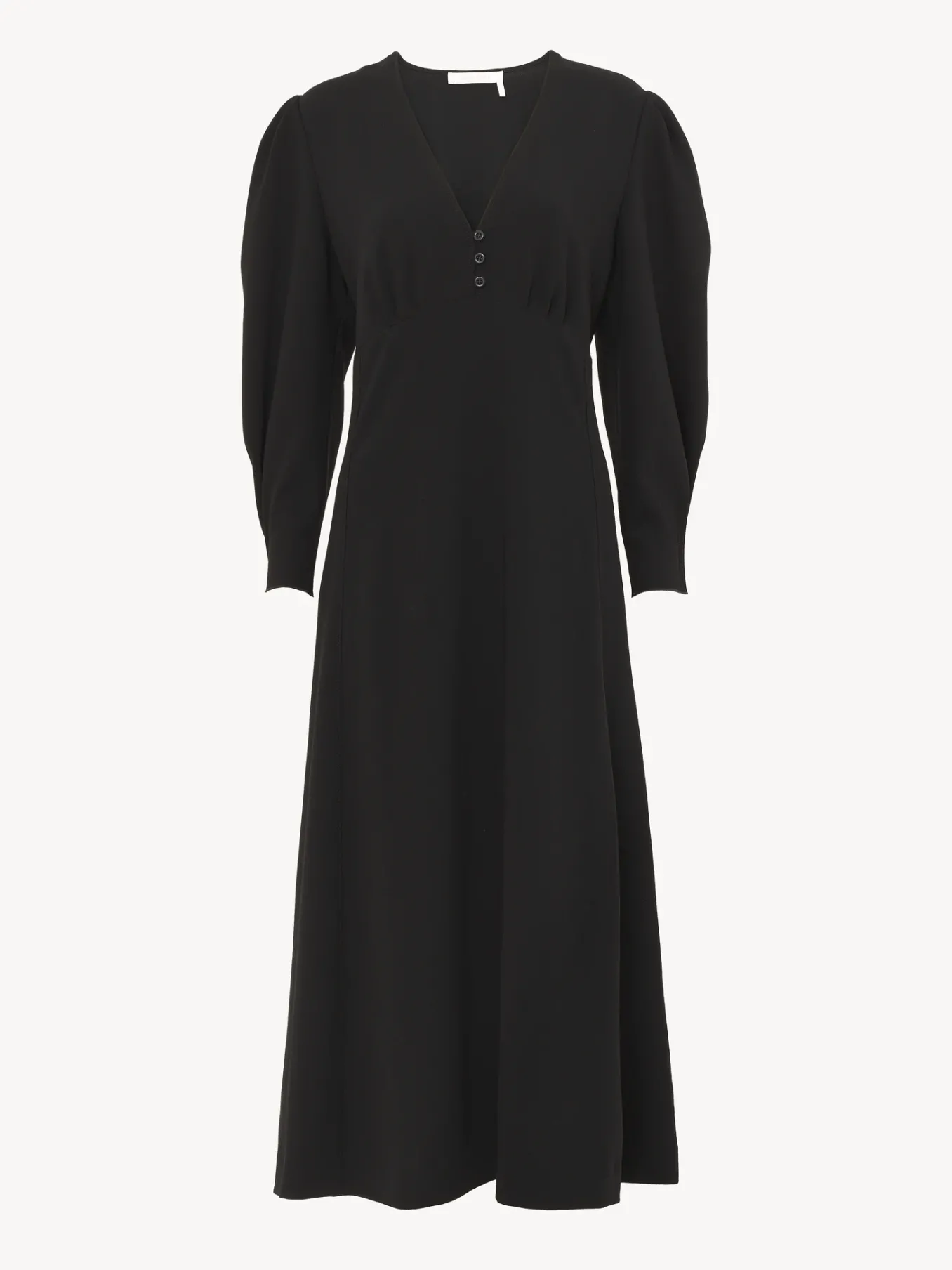 Vêtements-Chloé Robe Midi Boutonnee Noir