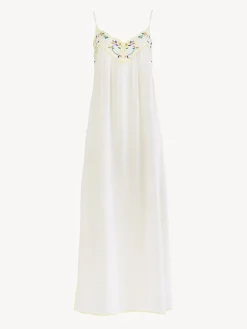Vêtements-Chloé Robe Nuisette White Pink