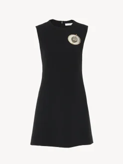 Robes-Chloé Robe Tunique Sans Manches Noir