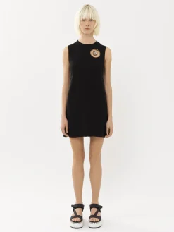 Robes-Chloé Robe Tunique Sans Manches Noir