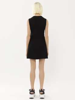 Robes-Chloé Robe Tunique Sans Manches Noir