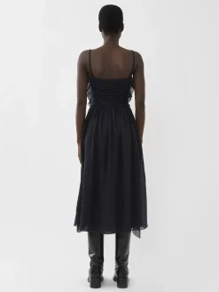 Robes-Chloé Robe Volantee Ink Navy