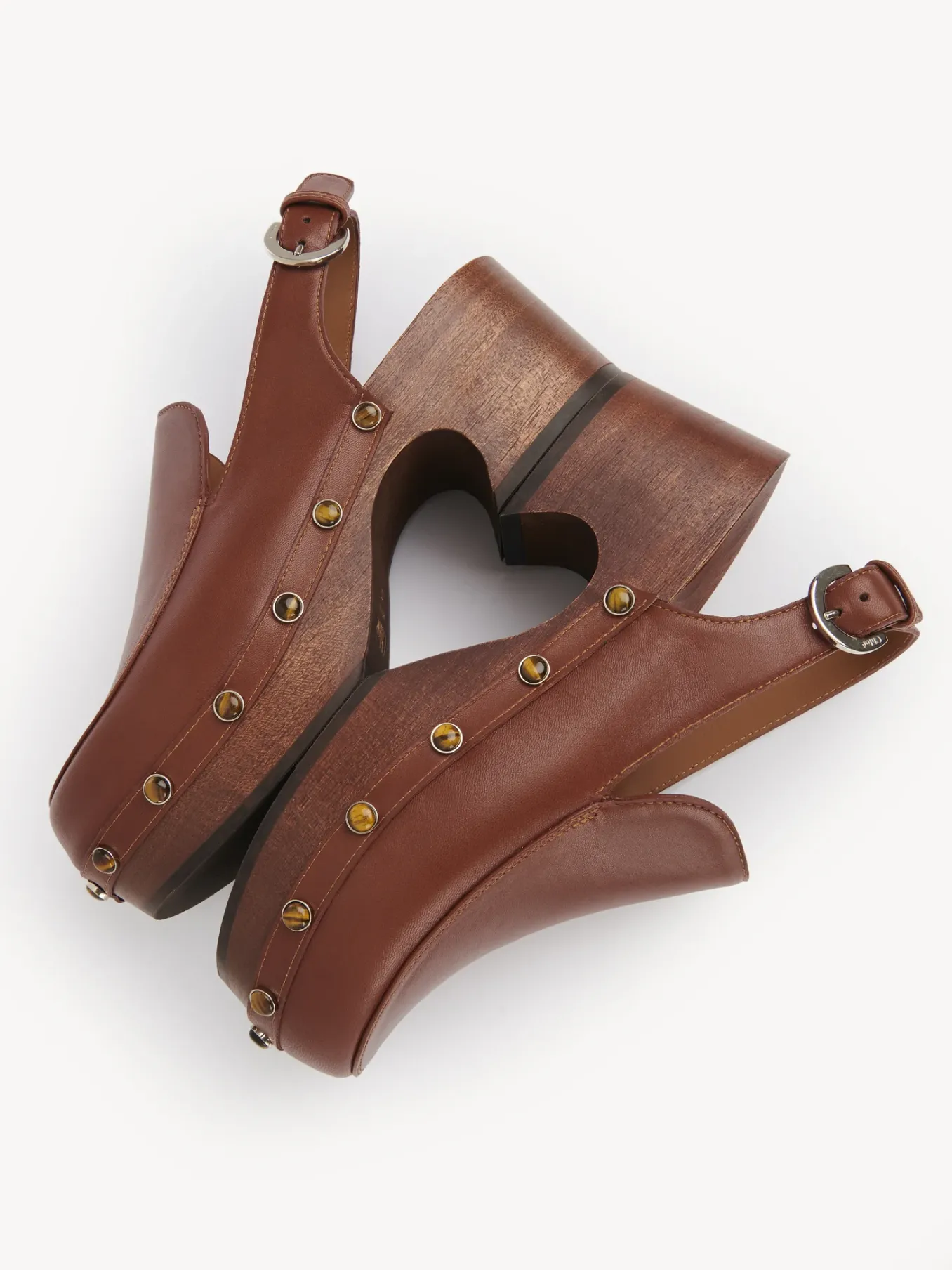 Mocassins Et Chaussures Plates-Chloé Sabots Aurna Ochre Delight
