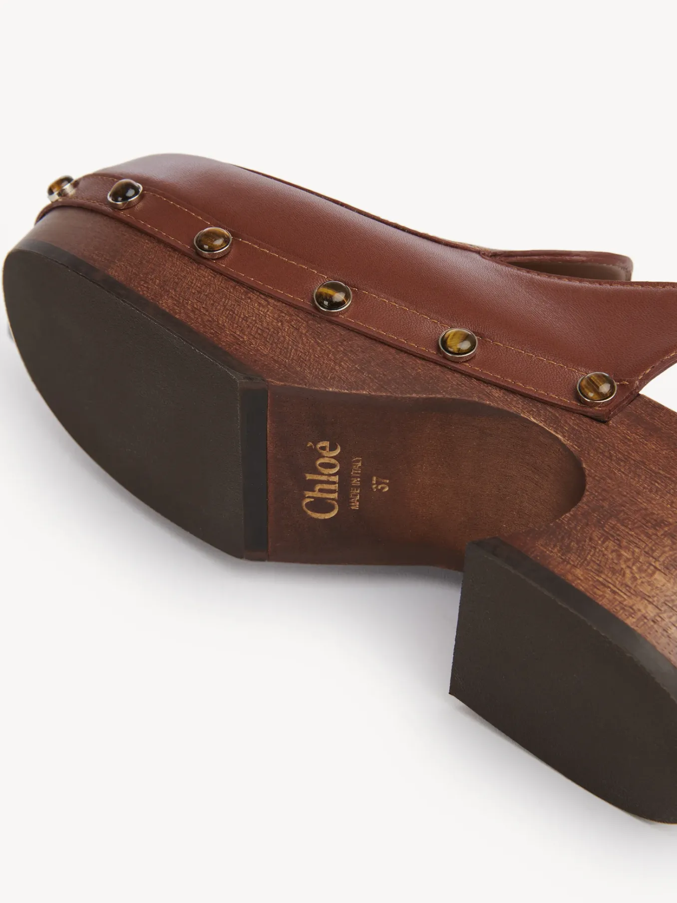 Mocassins Et Chaussures Plates-Chloé Sabots Aurna Ochre Delight