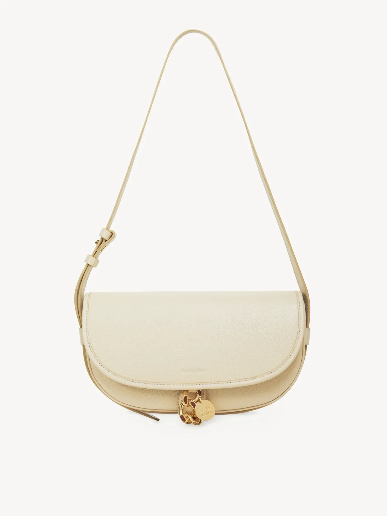 Sacs Porté Épaule-Chloé Sac Baguette Mara Cement Beige
