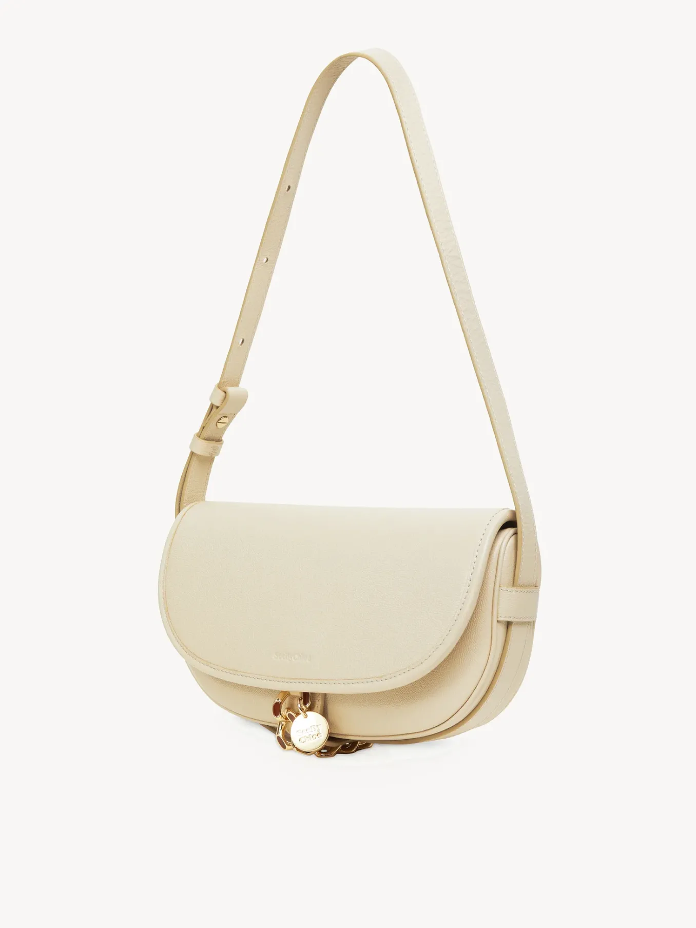 Sacs Porté Épaule-Chloé Sac Baguette Mara Cement Beige