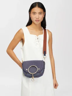 Sacs Porté Épaule-Chloé Sac Bandoulière Mara Denim