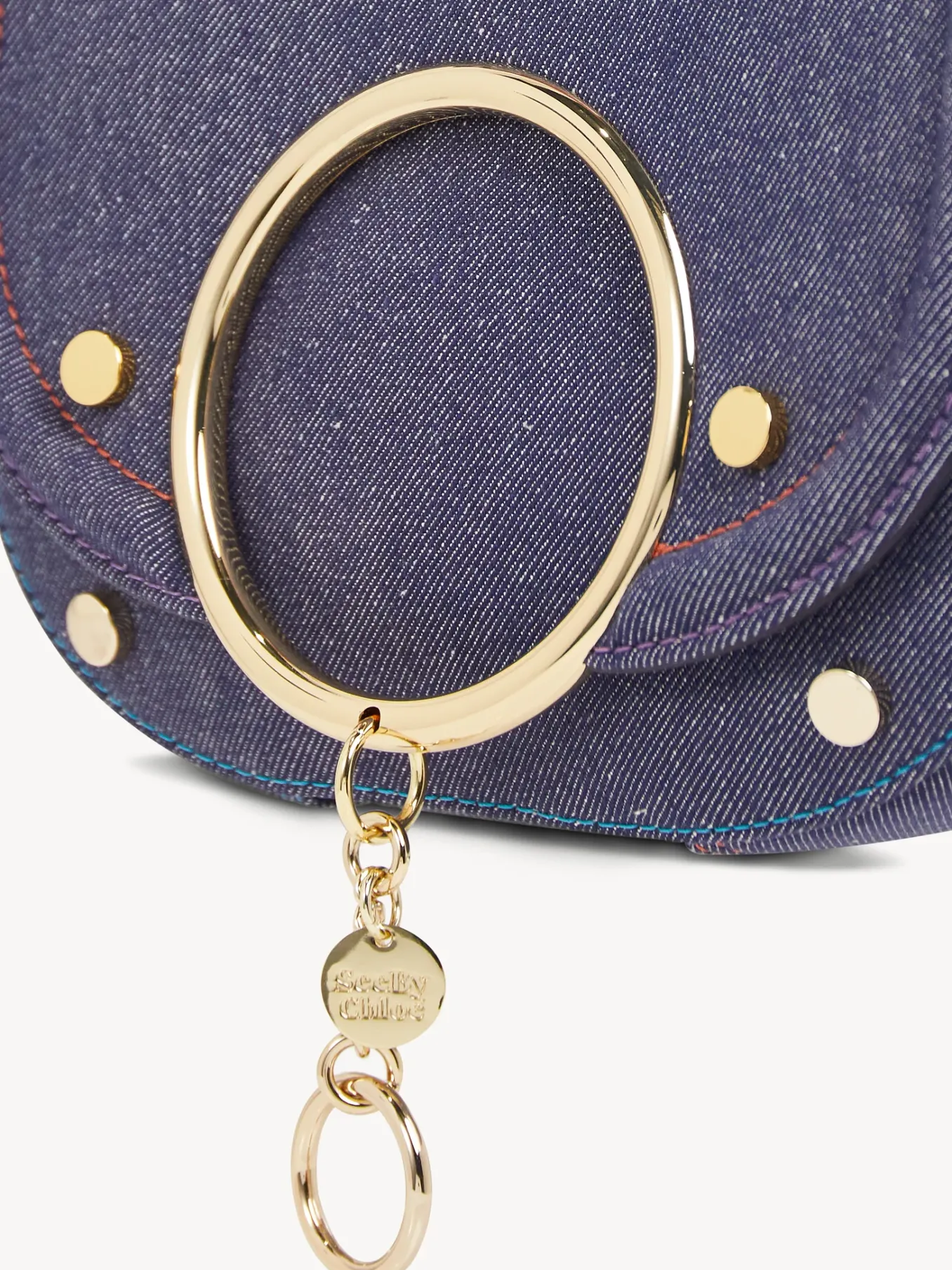 Sacs Porté Épaule-Chloé Sac Bandoulière Mara Denim
