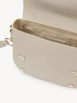 Sacs Porté Épaule-Chloé Sac Bandoulière Mara Cement Beige