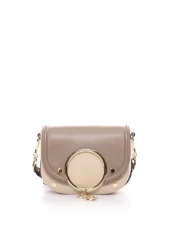 Sacs Porté Épaule-Chloé Sac Bandoulière Mara Motty Grey
