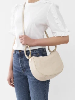 Sacs À Bandoulière-Chloé Sac Bracelet Hana Cement Beige