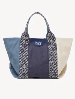 Sacs Cabas Et Paniers-Chloé Sac Cabas Laetizia Royal Navy