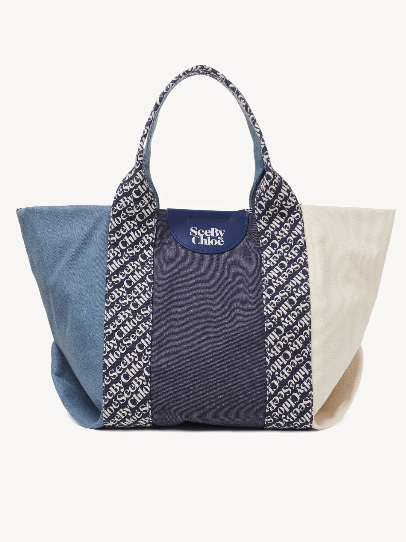 Sacs Cabas Et Paniers-Chloé Sac Cabas Laetizia Royal Navy