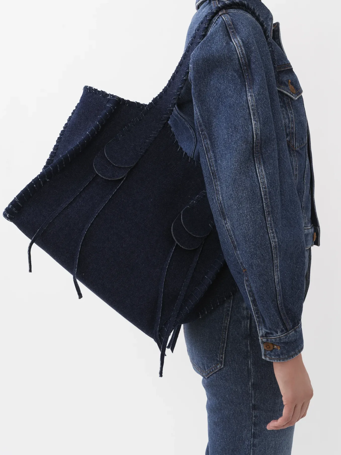 Sacs Cabas-Chloé Sac Cabas Mony Denim