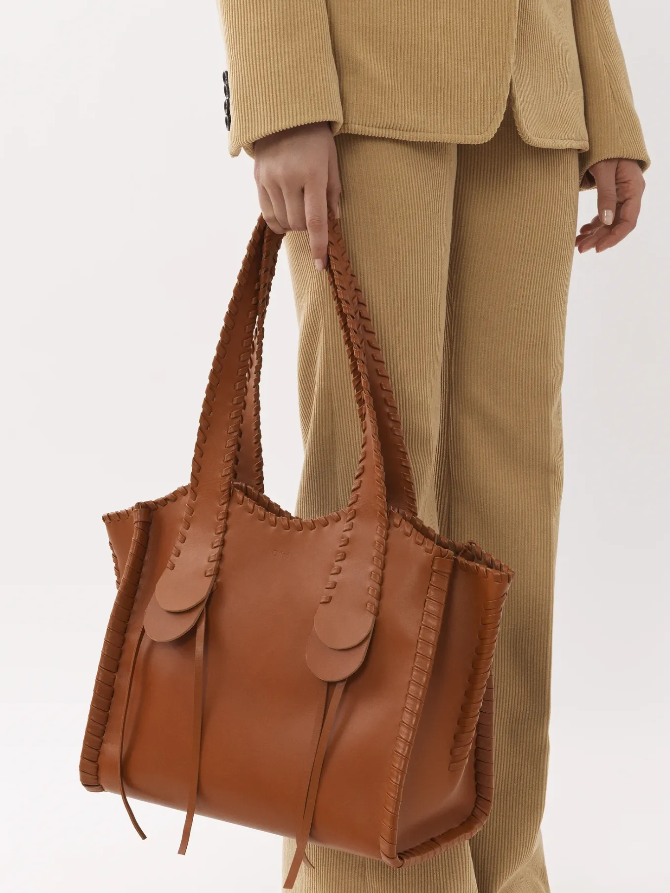 Sacs Cabas-Chloé Sac Cabas Mony Caramel