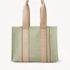 Sacs Cabas-Chloé Sac Cabas Woody Faded Green