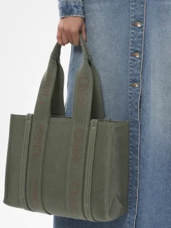 Sacs Cabas-Chloé Sac Cabas Woody Wide Forest