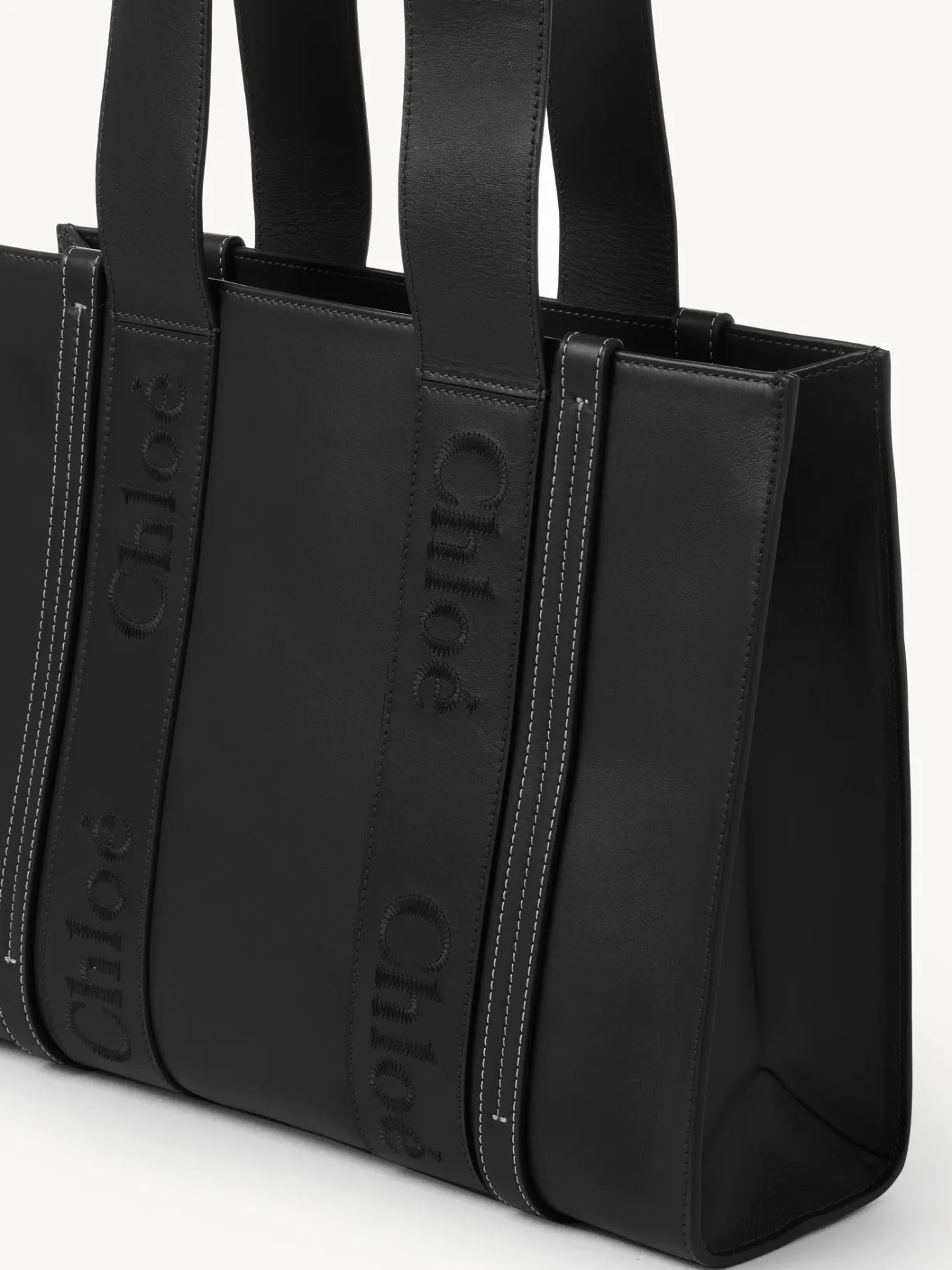 Sacs Cabas-Chloé Sac Cabas Woody Noir