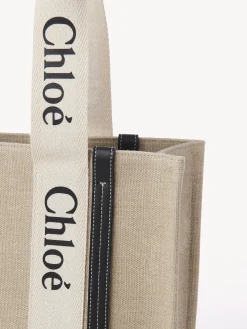 Sacs Cabas-Chloé Sac Cabas Woody White - Blue 1