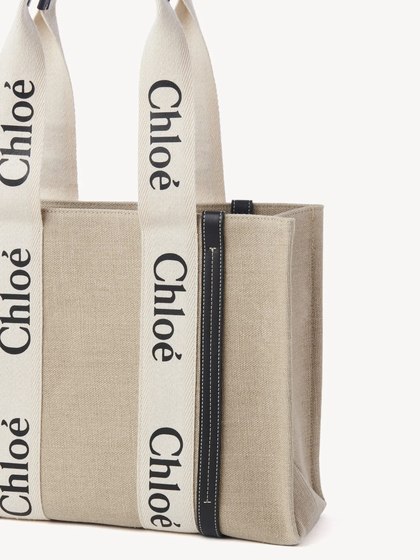 Sacs Cabas-Chloé Sac Cabas Woody White - Blue 1