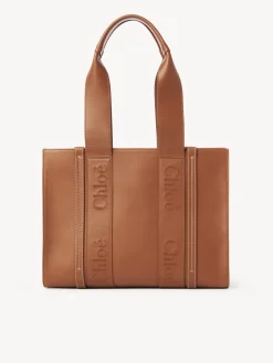 Sacs Cabas-Chloé Sac Cabas Woody Caramel