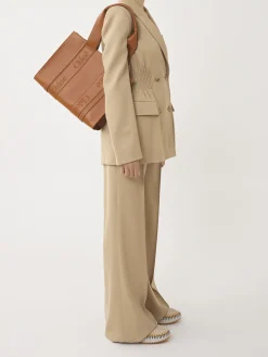 Sacs Cabas-Chloé Sac Cabas Woody Caramel