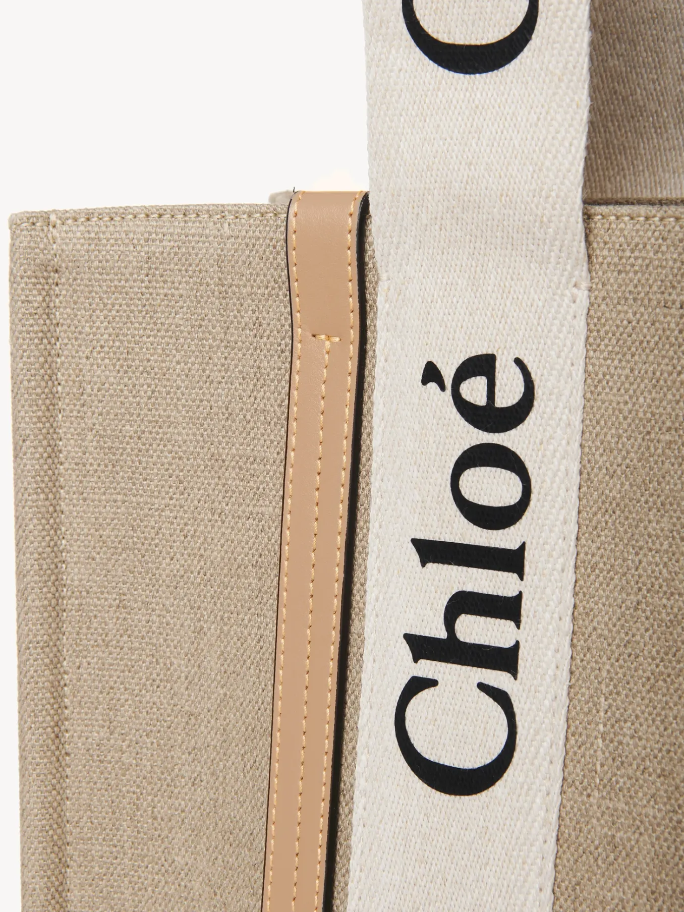 Sacs Cabas-Chloé Sac Cabas Woody White - Beige 1