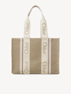Sacs Cabas-Chloé Sac Cabas Woody Wild Grey