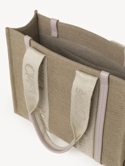 Sacs Cabas-Chloé Sac Cabas Woody Wild Grey