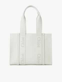 Sacs Cabas-Chloé Sac Cabas Woody Blanc